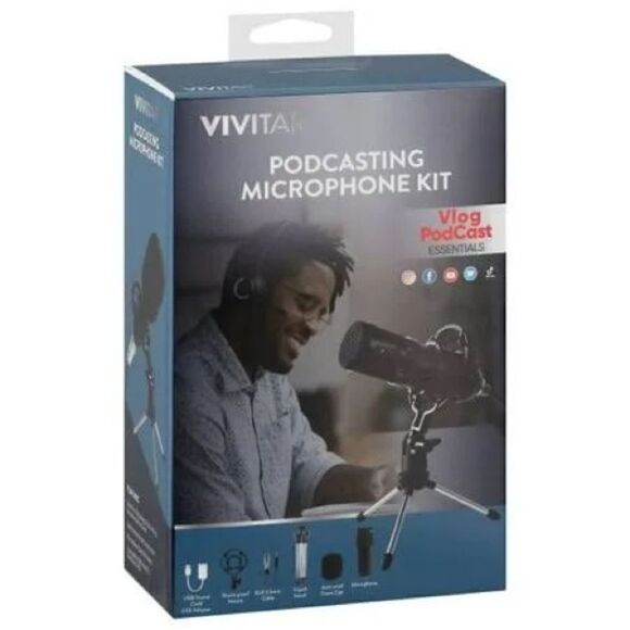 Vivitar Podcasting Microphone Kit - Picture 2 of 11